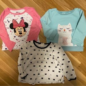 Girls 4T Long Sleeve Top Bundle